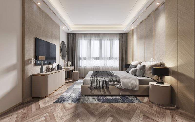 現代極簡整木定制案例效果圖(圖1) 現代極簡整木定制案例效果圖(圖1)