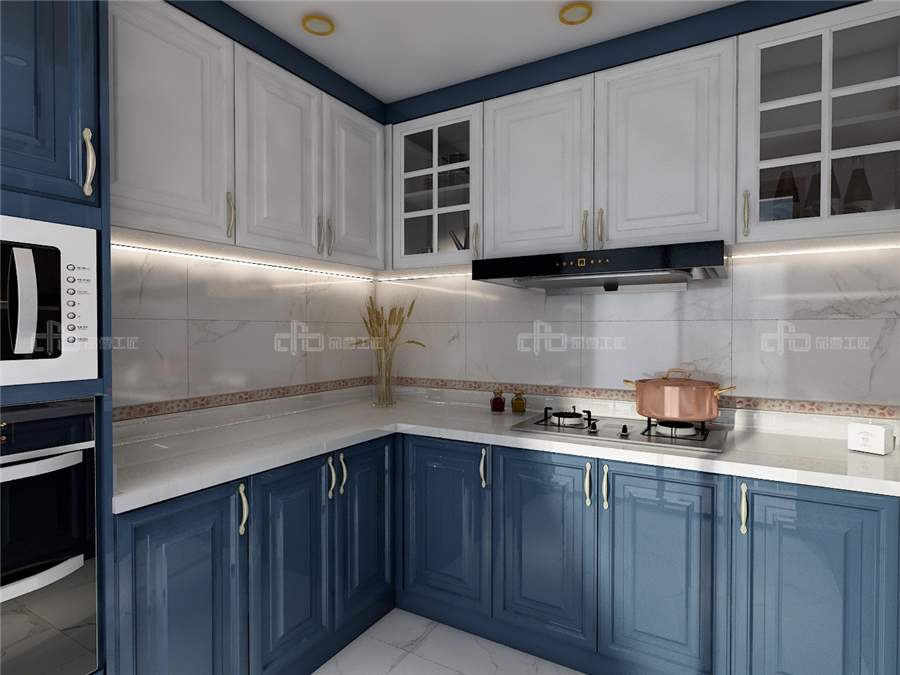 80㎡小戶型裝修效果圖 法式風格整木定制(圖6) 80㎡小戶型裝修效果圖 法式風格整木定制(圖6)