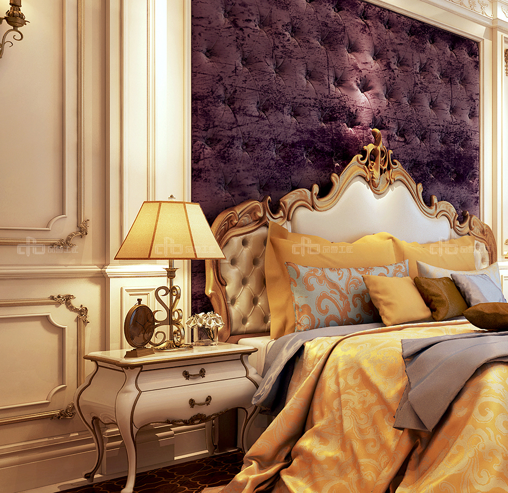 整木定制法式風(fēng)格,金色別墅裝修案例效果圖(圖8) 整木定制法式風(fēng)格,金色別墅裝修案例效果圖(圖8)