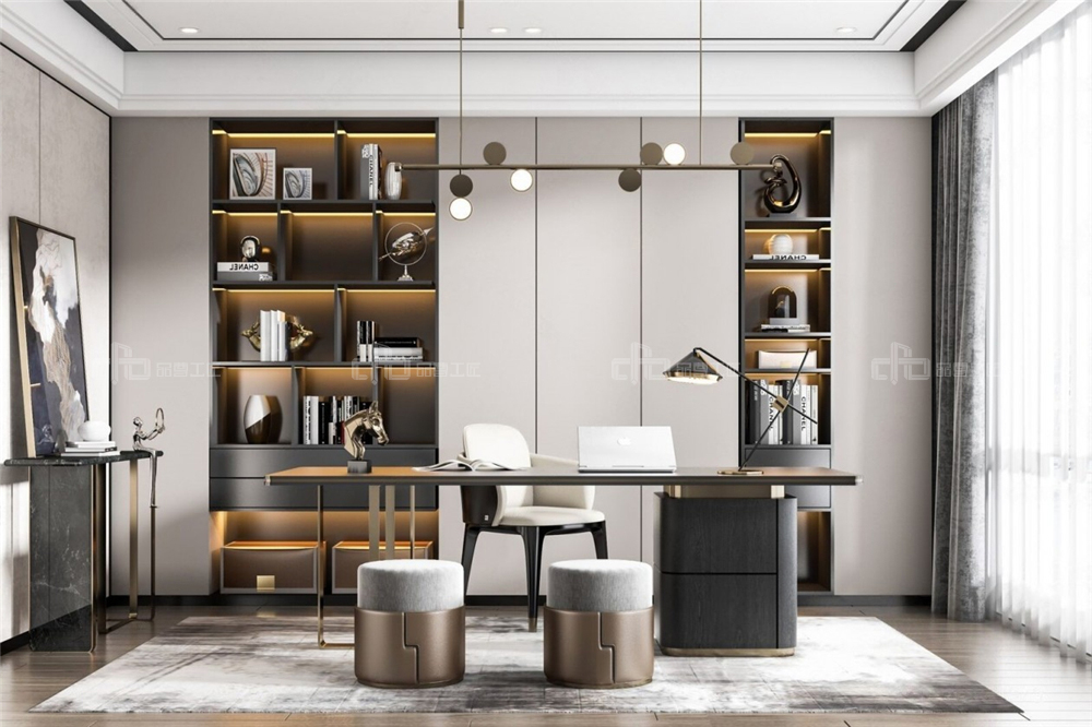 全屋定制書(shū)房要怎么設(shè)計(jì)?(圖1) 全屋定制書(shū)房要怎么設(shè)計(jì)?(圖1)