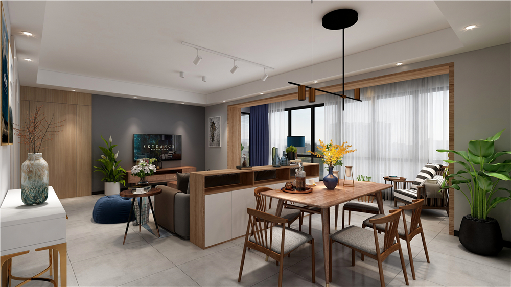 全屋定制怎么設計客餐廳的隔斷？(圖4)