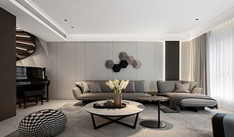 180㎡現(xiàn)代極簡全屋定制，簡約復(fù)式大宅案例