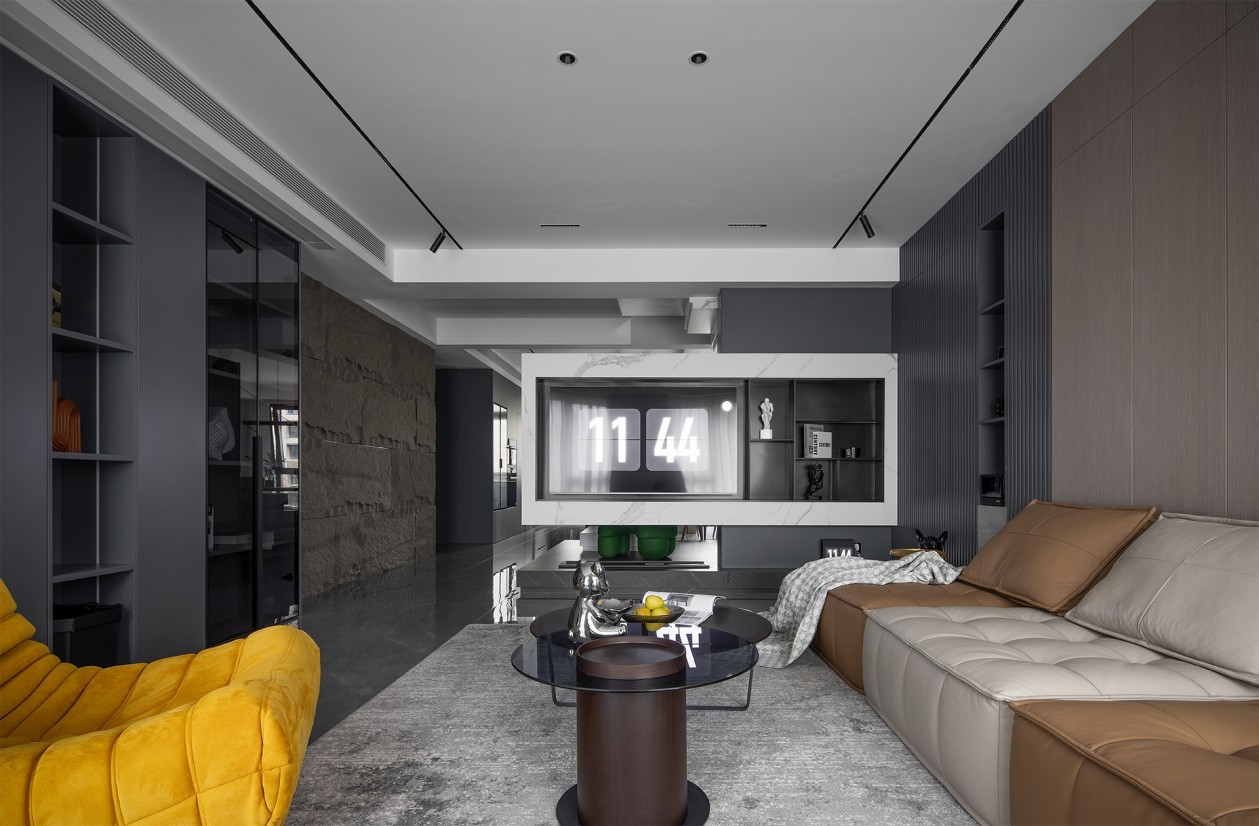 138㎡整木定制復(fù)式,現(xiàn)代極簡(jiǎn)輕奢高級(jí)灰(圖1) 1.jpg