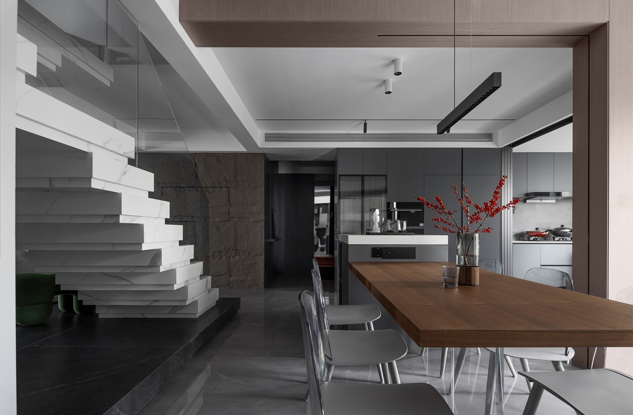 138㎡整木定制復(fù)式,現(xiàn)代極簡(jiǎn)輕奢高級(jí)灰(圖5) 5.jpg