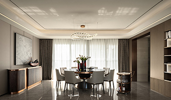 235㎡整木定制大平層，現代意式輕奢風格