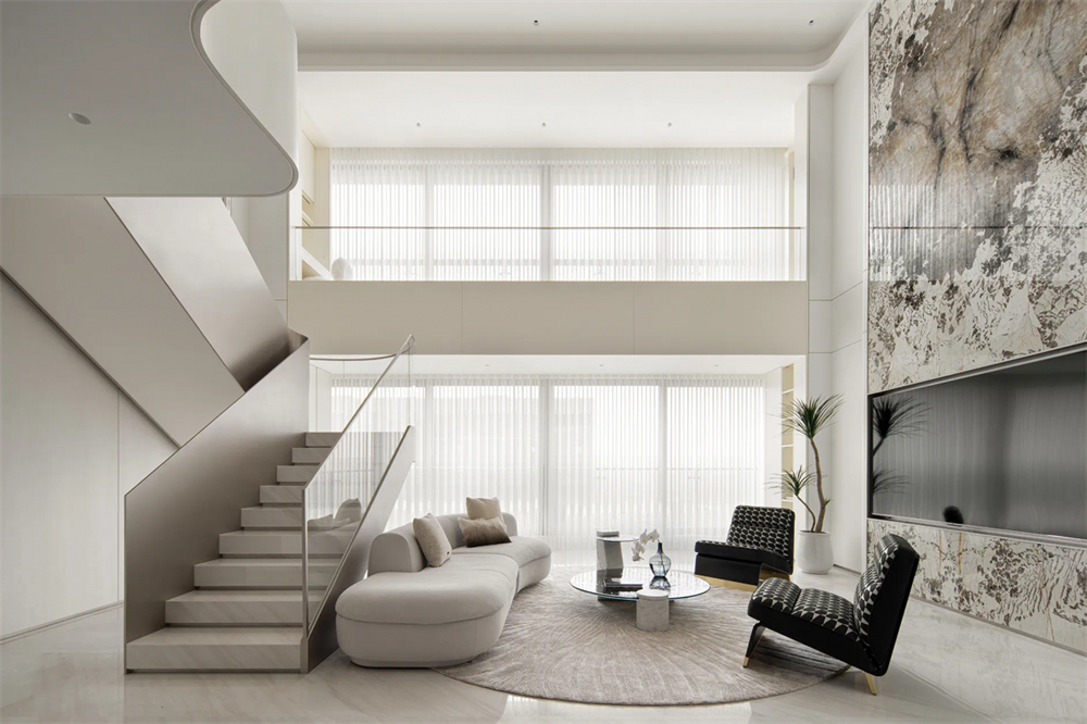350㎡現代簡約風格,頂層復式住宅裝修設計(圖1) 1.jpg
